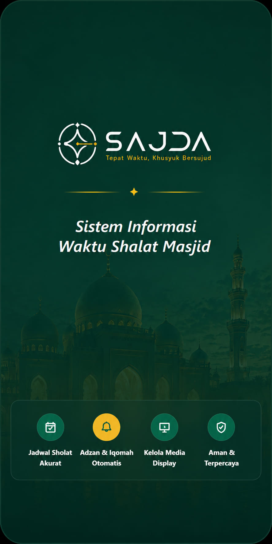 SAJDA mobile dashboard